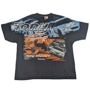 Vintage Tony Stewart #20 Home Depot Nascar All Over Print AOP Shirt Size 2XL